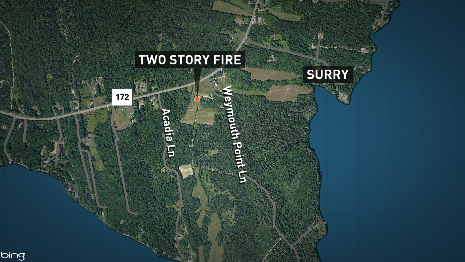 Several towns respond to Surry fire